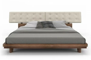 Huppé Кровать из орехового дерева с изголовьем капитоне Nelson 8349-8353
