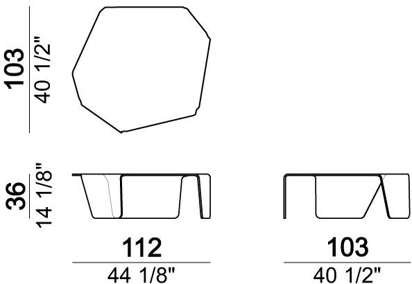 Arketipo Журнальный столик из закаленного стекла Closeup sun-id-1490864 - Вид №4