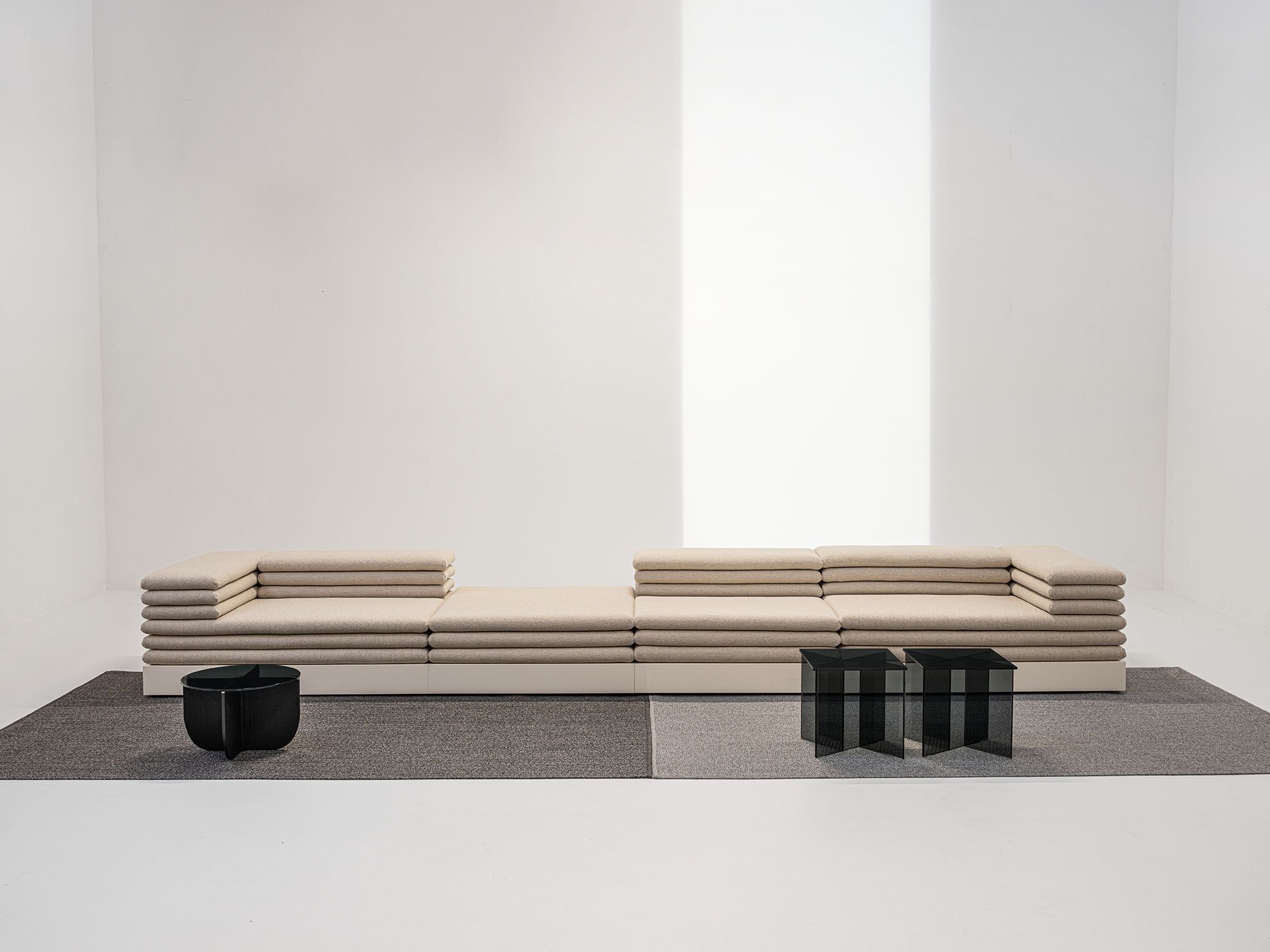 Секционный диван из ткани La Cividina Acamante ARCH-00049709