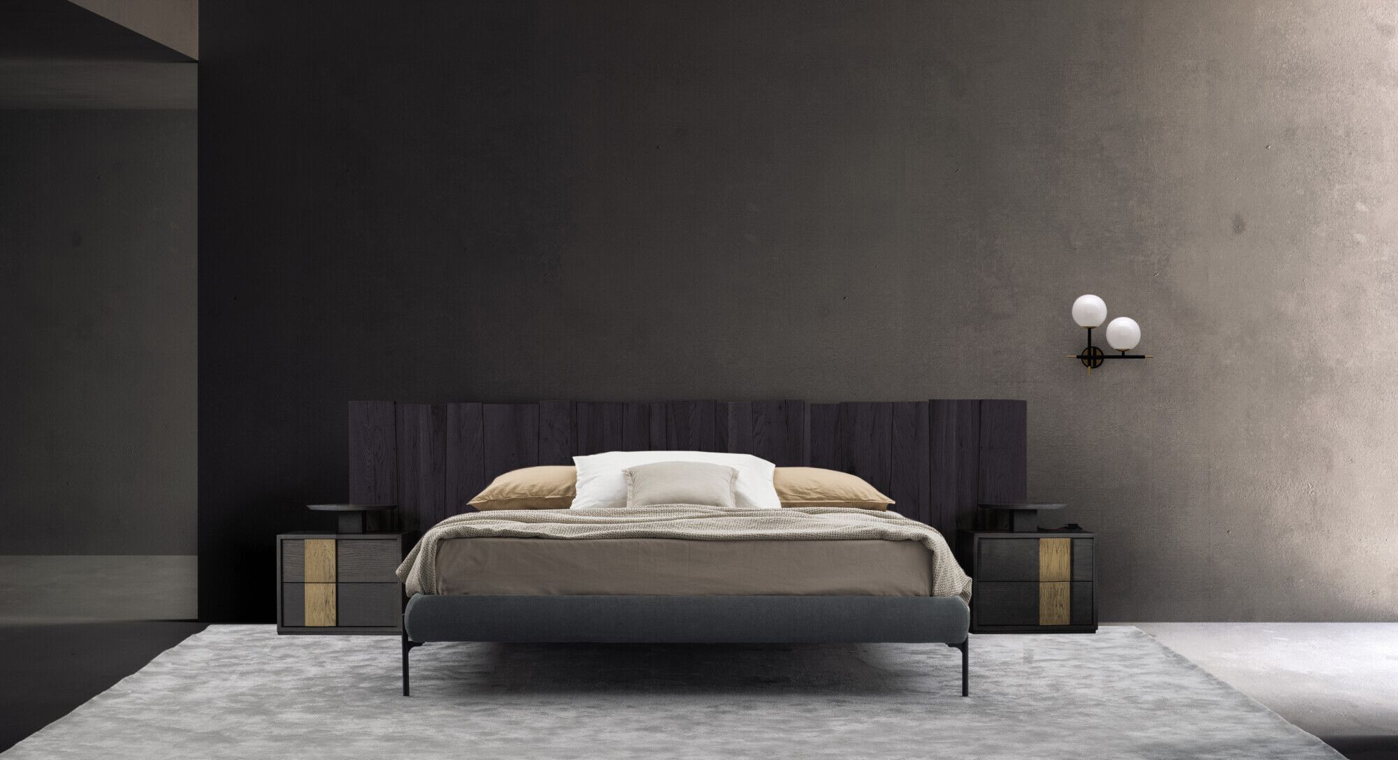 Двуспальная кровать из массива дерева Devina Nais URBAN RANCH ARCH-00110946 - Вид №1