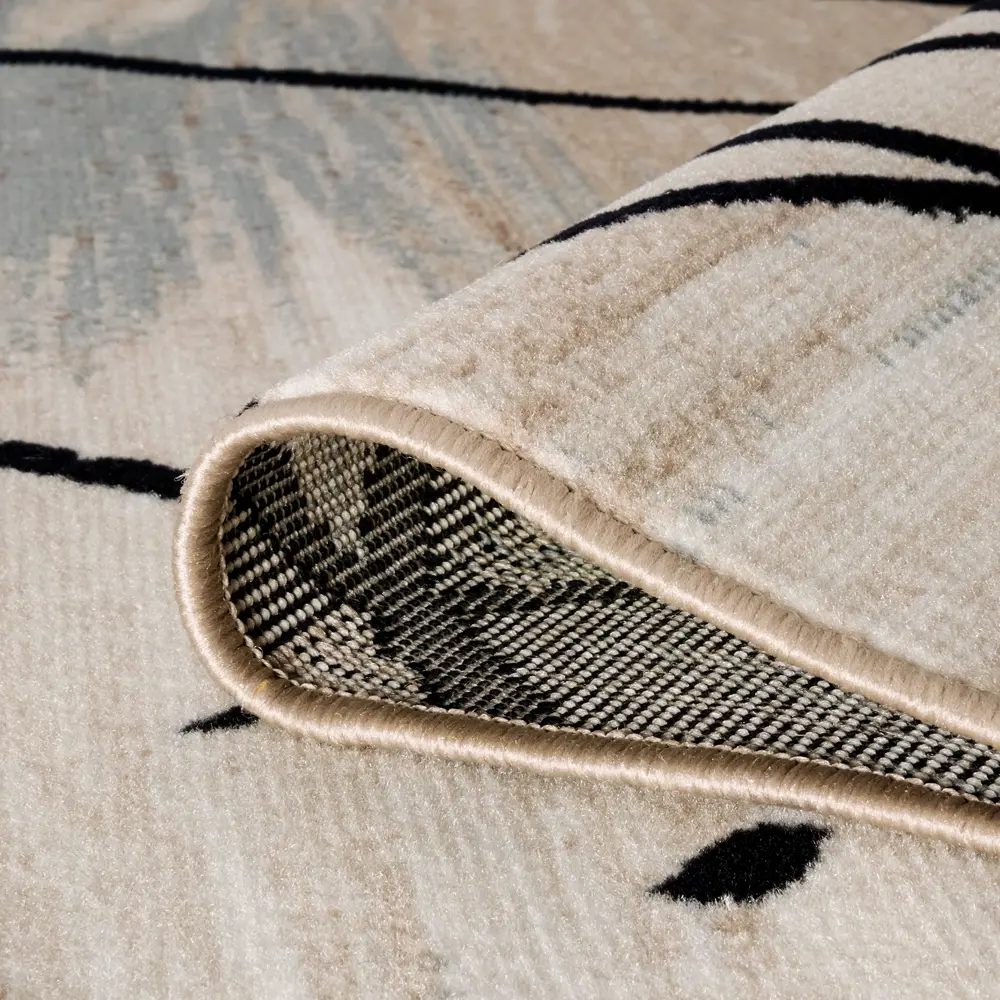 Ковер полипропилен Скай L018 150х190 см цвет бежевый MERINOS STLM-2066894 - Вид №3