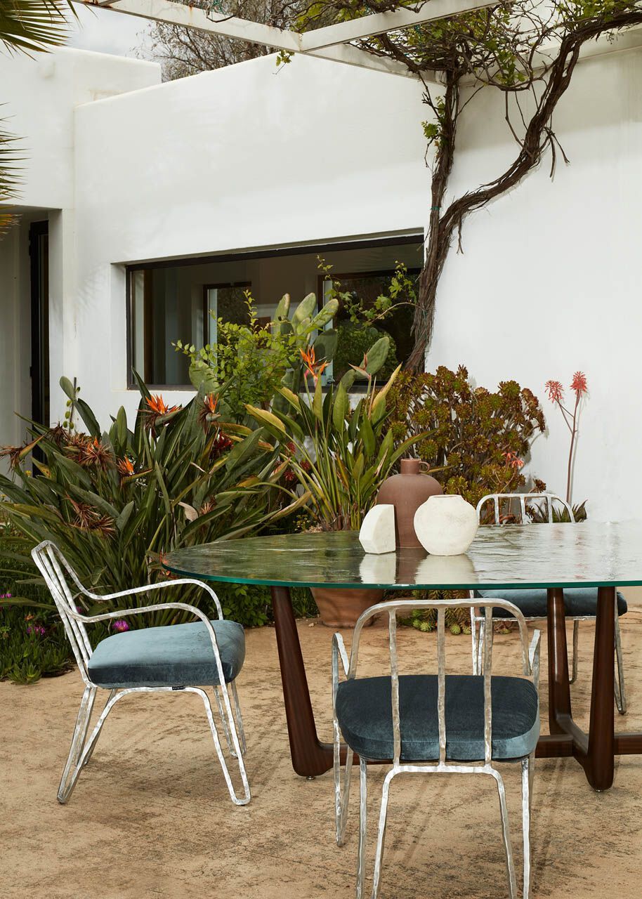 Овальный стол из красного дерева и хрусталя Exteta Sunset ARCH-00027432 - Вид №8