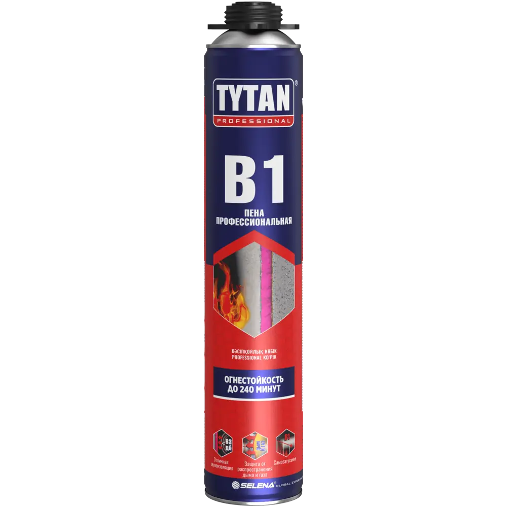 Пена монтажная профессиональная Tytan Professional В1 выход пены 40 л огнеупорная летняя 750 мл 89427366 STLM-2032613 