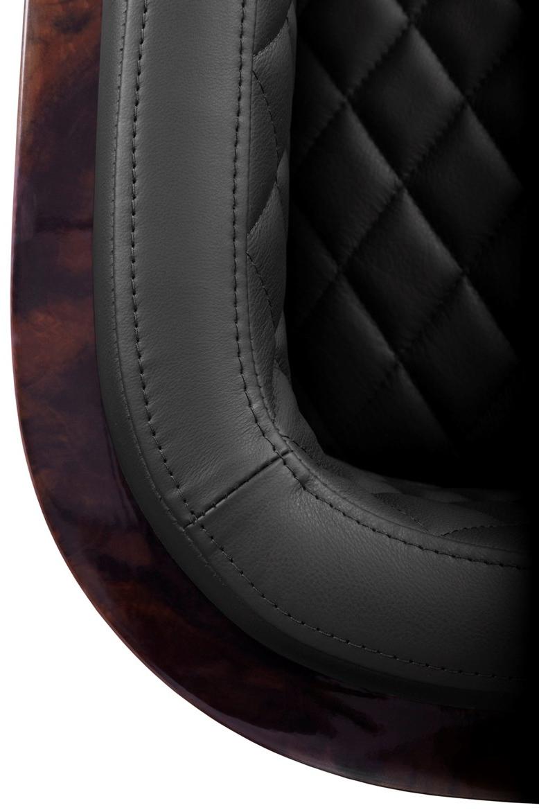 LUXXU Табурет высокий кожаный с подставкой для ног Nura sun-id-1486654 - Вид №3