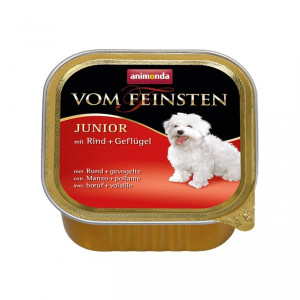 ПР0004591 Корм для щенков Vom Feinsten Говядина, мясо домашней птицы конс. 150г Animonda