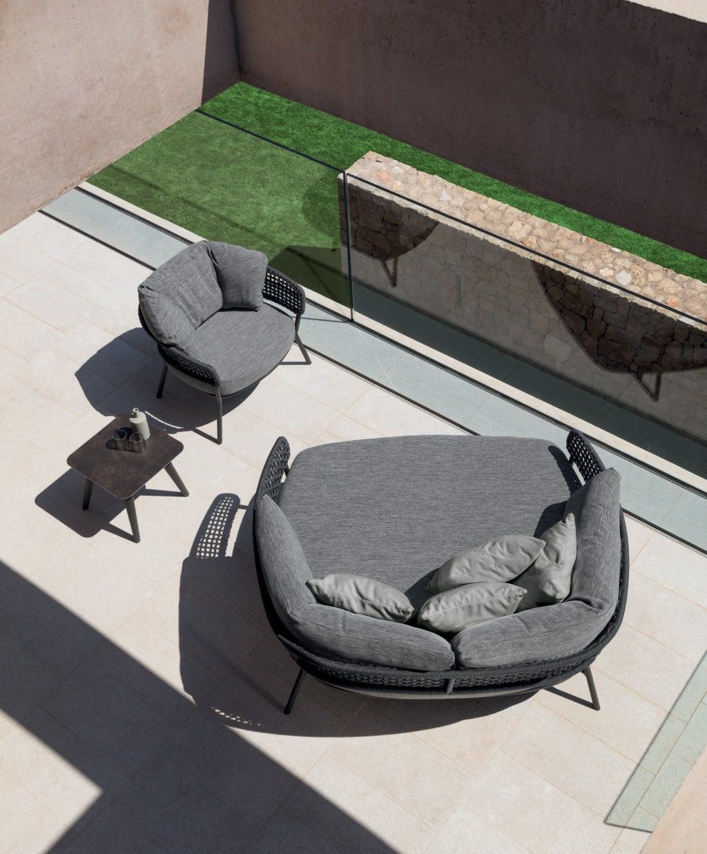 Квадратный садовый столик Talenti Moon Alu ARCH-00060676 - Вид №4