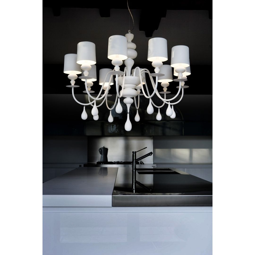 Masiero EVA S10 bianco люстра подвесная 93598 - Вид №1