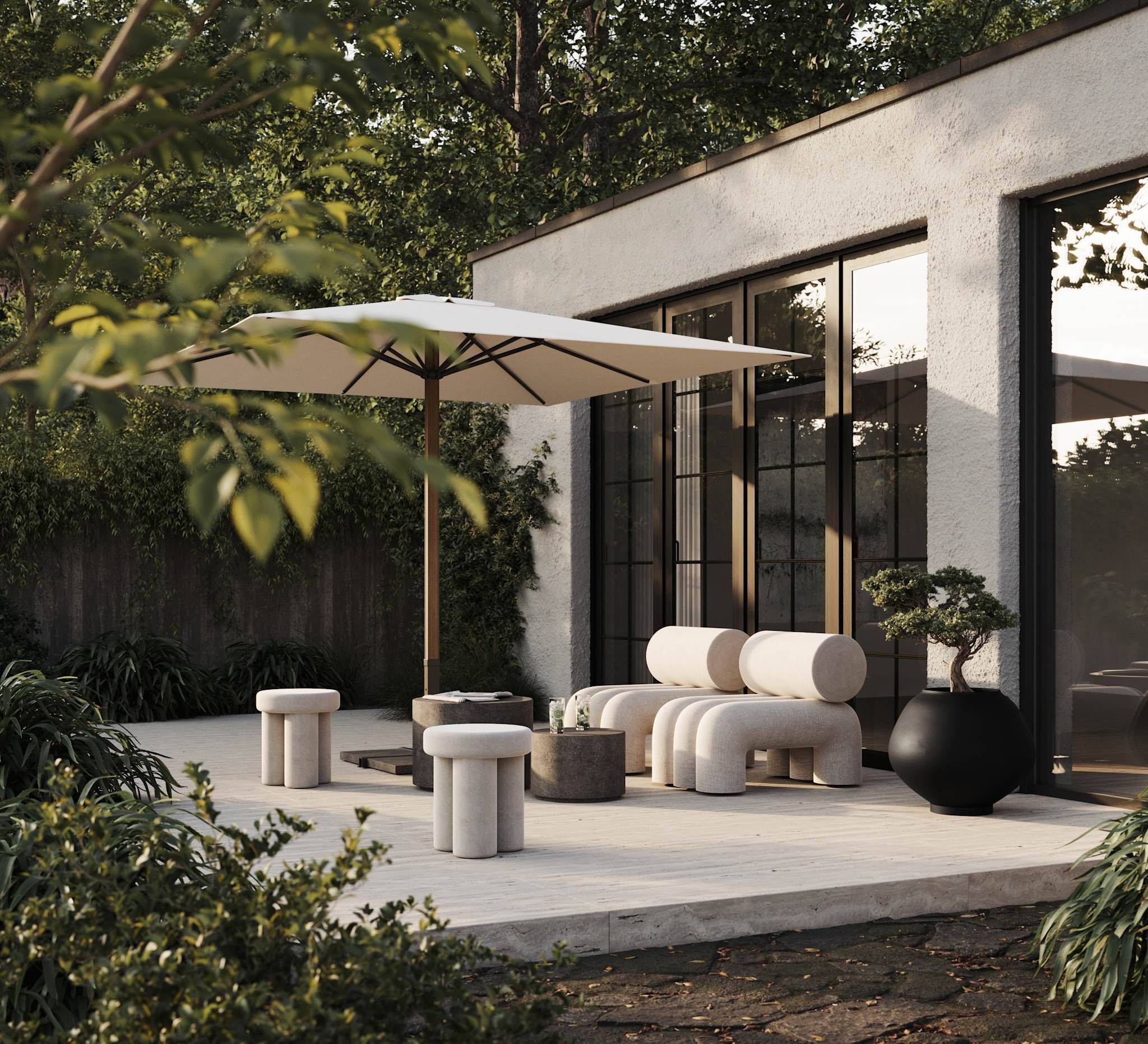 Низкая ткань табурет 101 Copenhagen Big Foot ARCH-00045875 - Вид №1