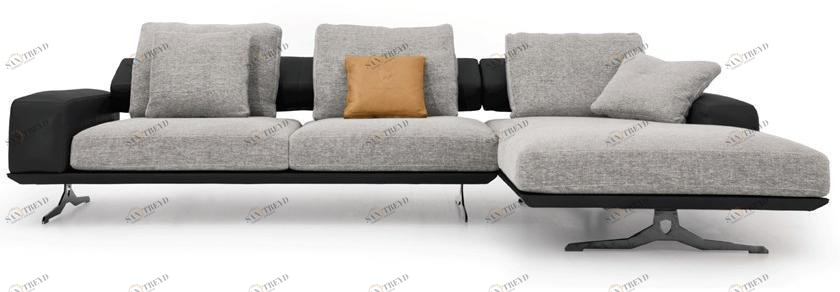 Tonino Lamborghini Casa Диван из ткани с шезлонгом Ibiza sun-id-1489327