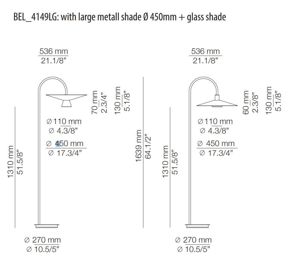 Металл затемняемый светодиодный торшер Estiluz Belt ARCH-00089498 - Вид №11