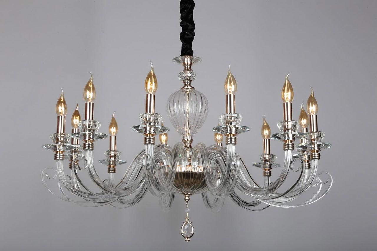 Подвесная люстра Omnilux OML-79203-12 OMNILUX ДИЗАЙНЕРСКИЕ 186451 Белый  - Вид №2