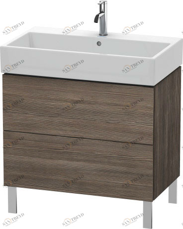 LC677705151 Тумбочка напольная L-Cube #LC6777 784 x 459 мм Сосна коричневая, декор Duravit