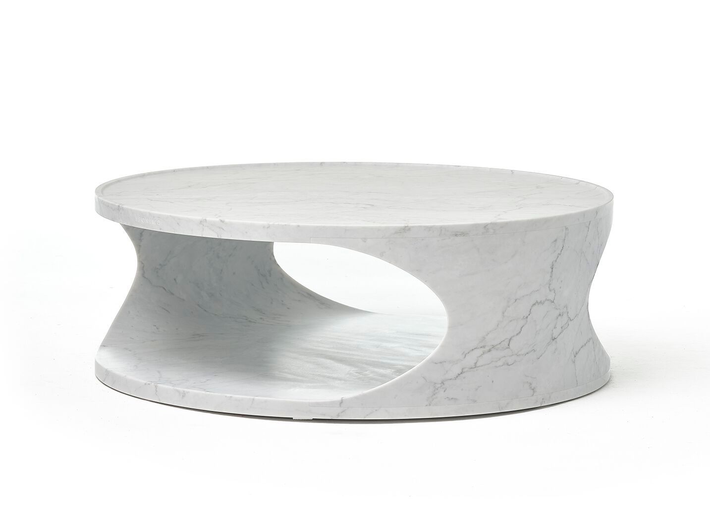 Низкий круглый журнальный столик из каррарского мрамора EPÒNIMO Roll ARCH-00140846