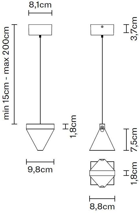 Fabbian Хрустальный светодиодный подвесной светильник Tripla sun-id-1344840 - Вид №5