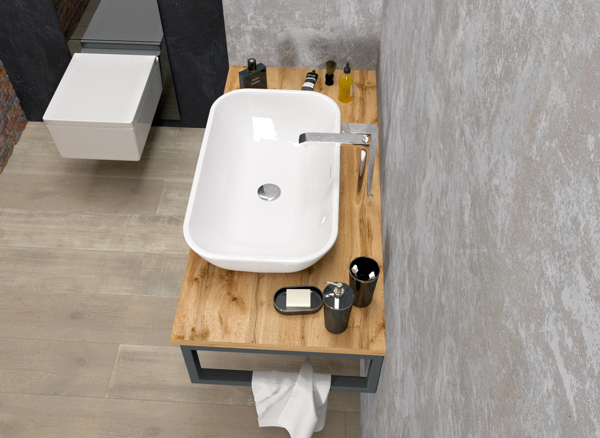 У85831 Столешница GRUNGE LOFT 90 Дуб Вотан 1 Marka GRUNGE LOFT  - Вид №2