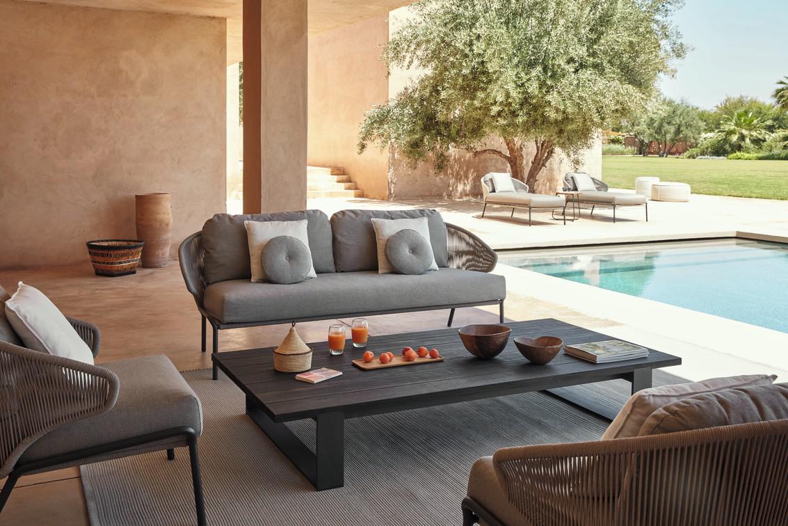 MNST324 2,5 мест. диван фиксированный лава серебристый Manutti Radius - Вид №10