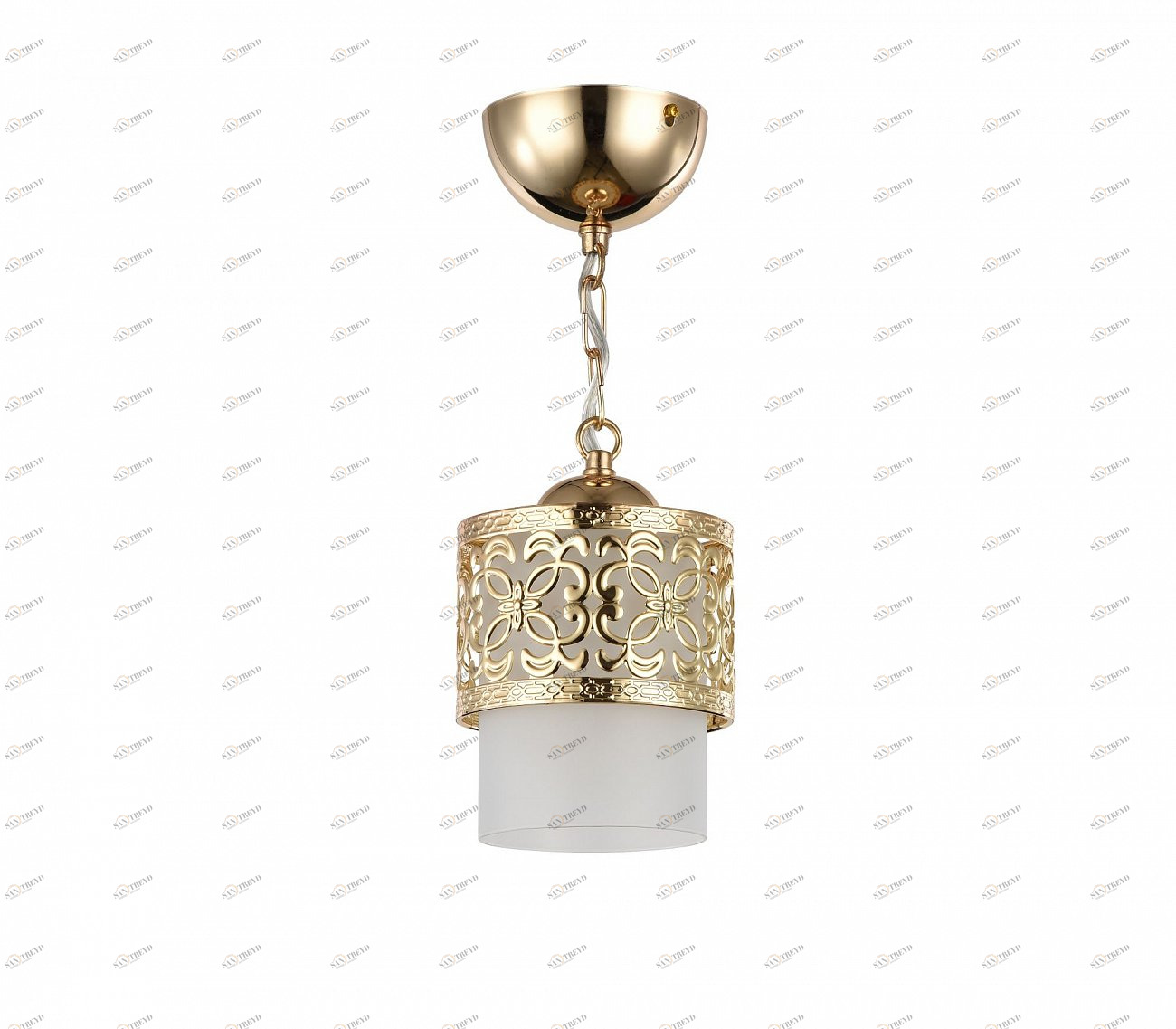 Люстра потолочная с металлическим плафоном золотая Teofilo FR2200-PL-01-G FREYA CLASSIC 00-3957113 Золото