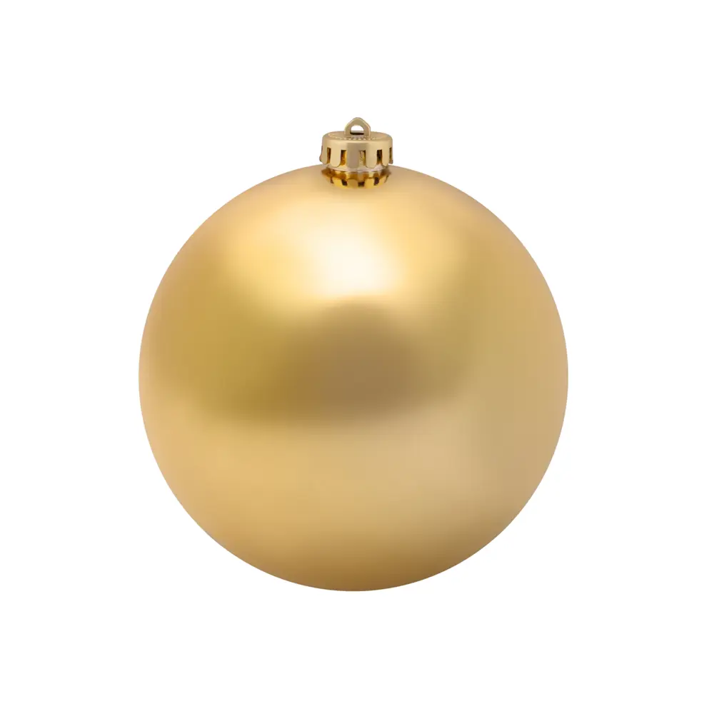 Елочный шар ø15 см пластик золотой Santreyd STLM-2023115