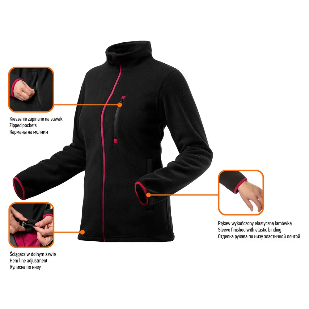 Толстовка флисовая женская Neo цвет черный размер S/48 рост 165-168 см Neò Нет STLM-2124591 - Вид №7