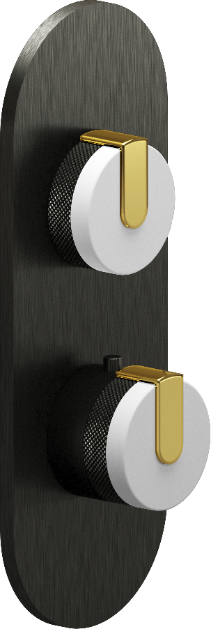 E-8026-R1WTE0-L1AU-BOX-T Планка M-Series с 2 ручками - Внешняя часть GRAFF MOD+