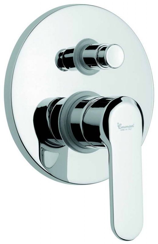 77019NCA Emmevi Nefer, встраиваемый смеситель для душа на 2 выхода, с дивертером, цвет черный/карбон