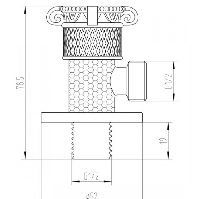 Zorg AZR 6 Br кран с подключением душевого шланга Аксессуары кухонные Zorg  - Вид №2