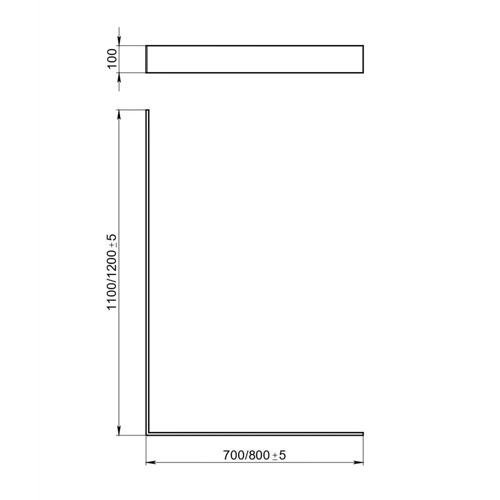 Экран для душевого поддона Keram 110x70 см, цвет грей 82700196 STLM-2156535 Santreyd - Вид №1