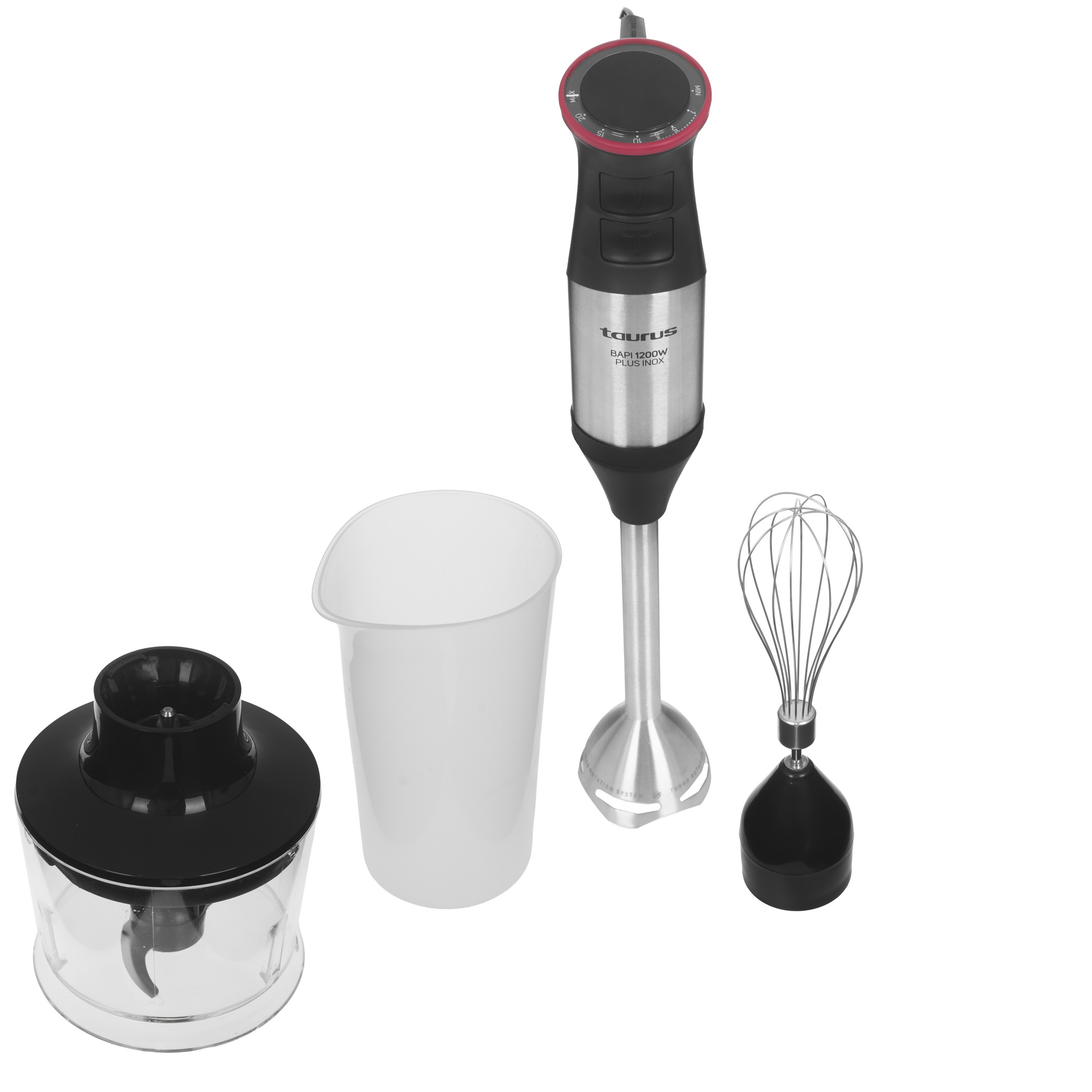 9168818 Блендер погружной Taurus Bapi 1200 Plus Inox черный STDN-0069066