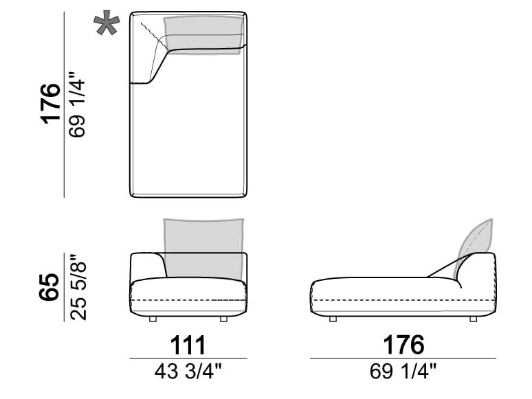 3-местный тканевый секционный диван Arketipo Starman ARCH-00099910 - Вид №12