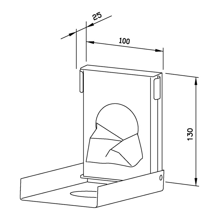 728143 Диспенсер для гигиенических сумок WP156 WAGNER_EWAR A-LINE Wagner Ewar  - Вид №1