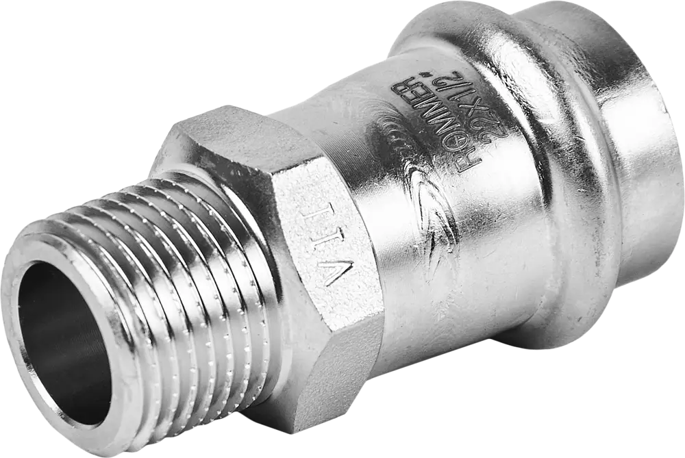 88011271 Муфта переходная Rommer 1/2"x22 мм ВПр-НР нержавеющая сталь STLM-0811440