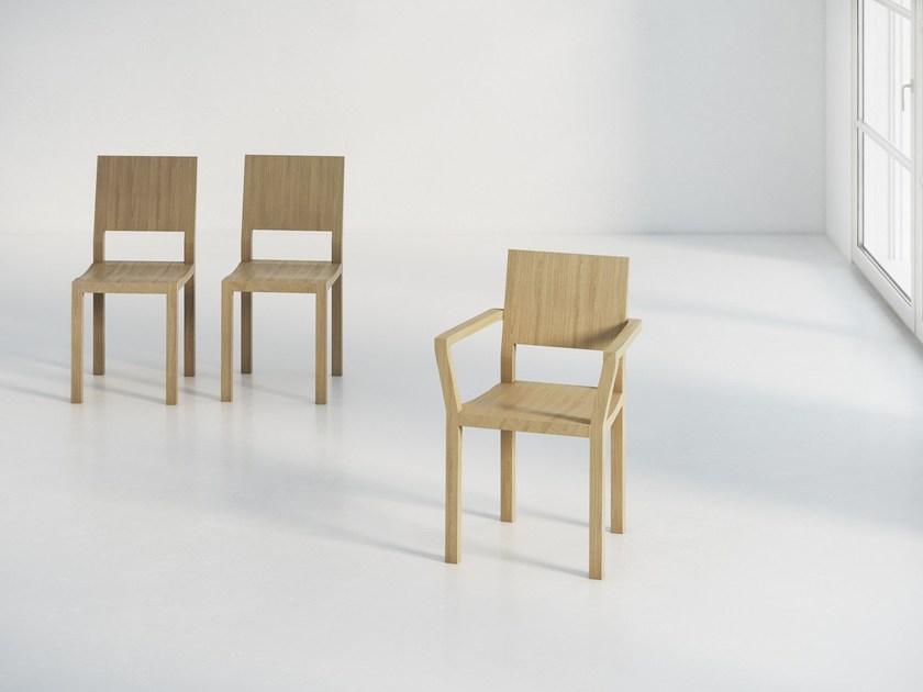 Vitamin Design Стул из массива дерева с подлокотниками Tau sun-id-1406111 - Вид №4