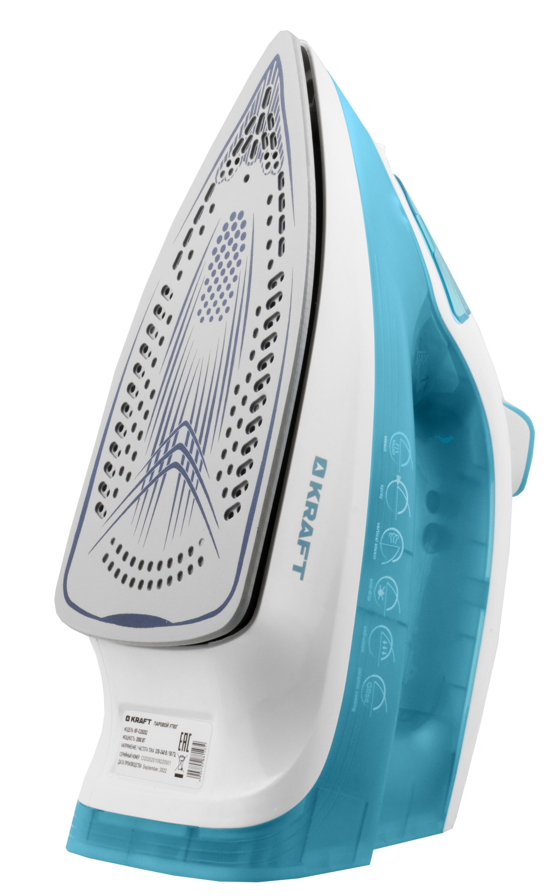 9037556 Утюг KRAFT KF-CI20202 голубой STDN-0030598 - Вид №4