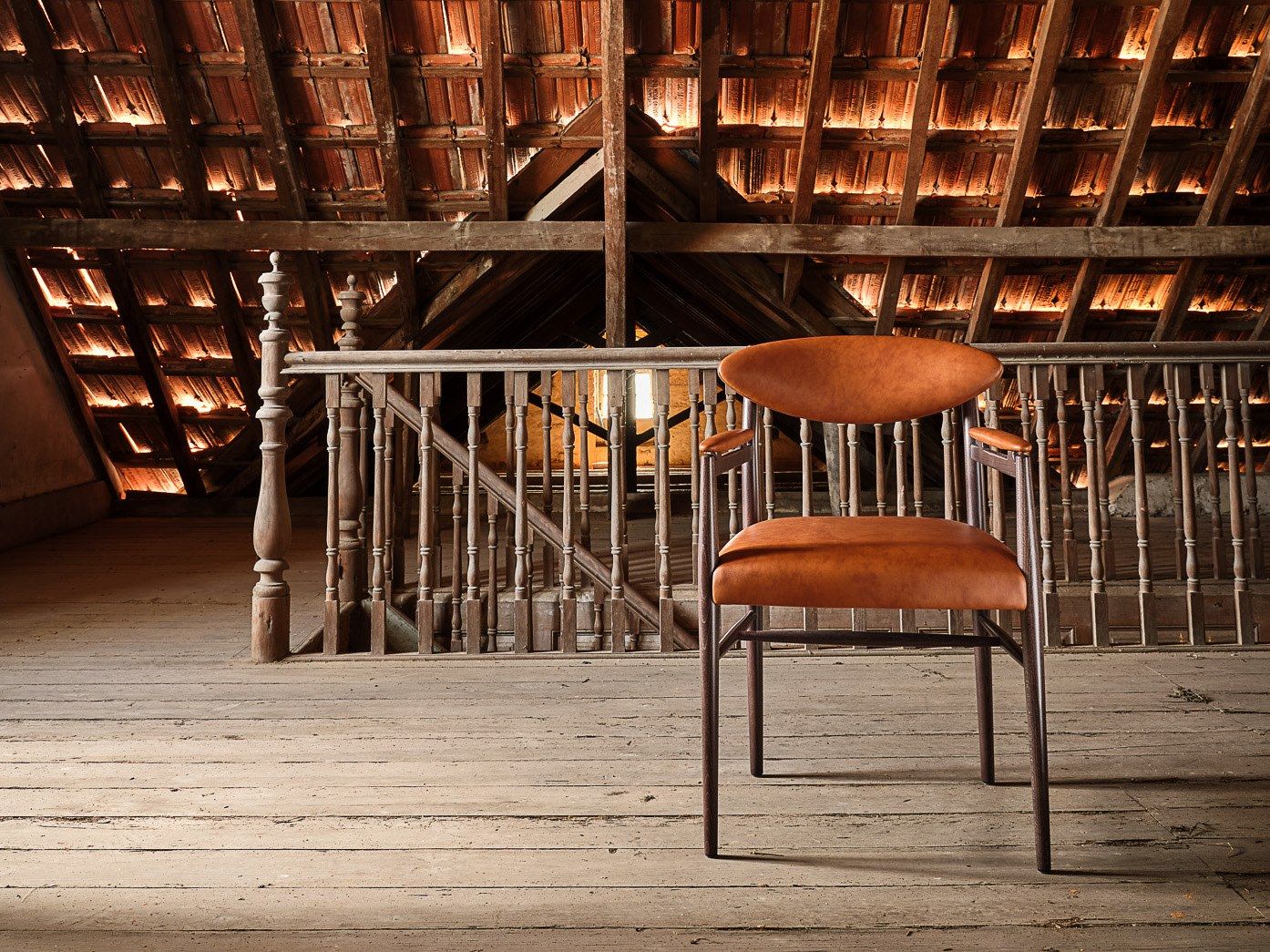 Деревянный мягкий стул с подлокотниками More Contract Wink ARCH-00147169 - Вид №2