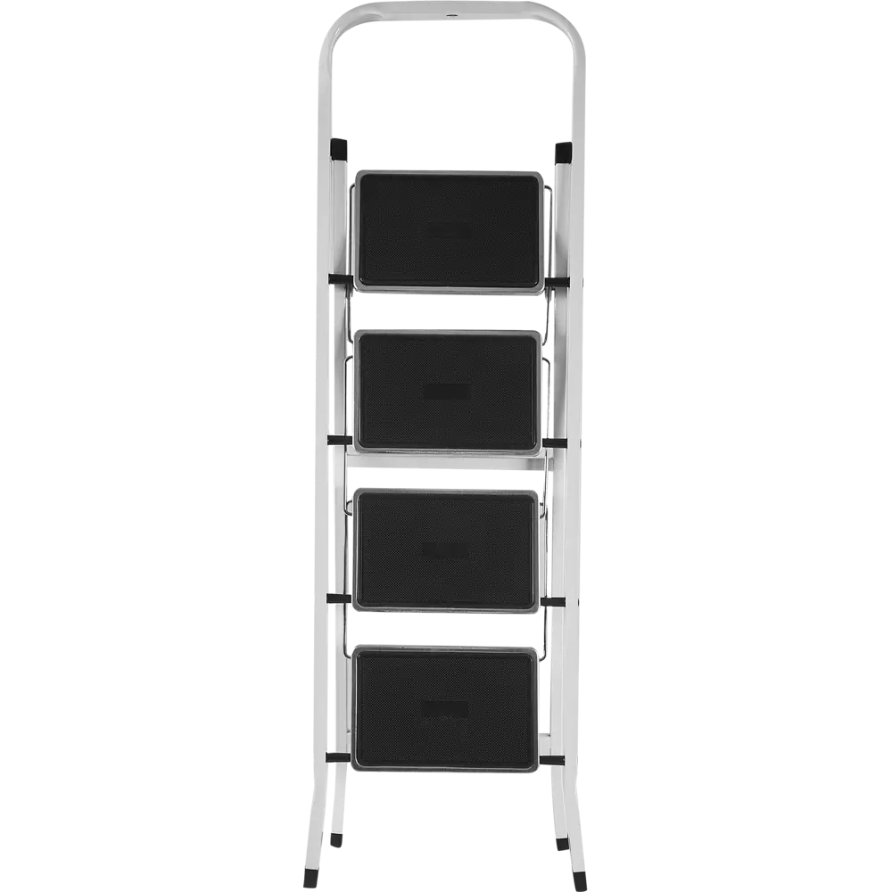 Стремянка стальная Zalger 4 ступени с резиновым ковриком, максимальная нагрузка 120 кг 85342267 STLM-2022581  - Вид №1