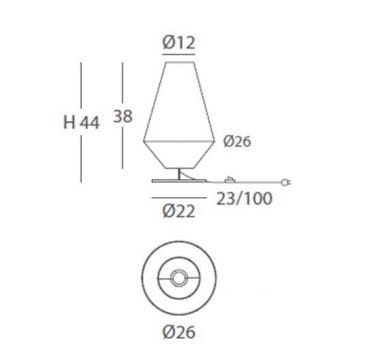Светодиодная настольная лампа ручной работы Olé Lighting Ukelele ARCH-00058824 - Вид №1