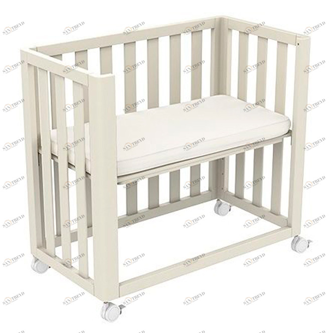 Приставная кроватка Bed Co-sleep молочная ELLIPSE ELLIPSE BED 351605 Молочный Santreyd 