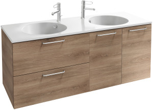 EB2546-R5-M90 Тумба под столешницу 140 см, 2 ящика/2 дверцы, хромированная ручка JACOB DELAFON ODÉON RIVE GAUCHE