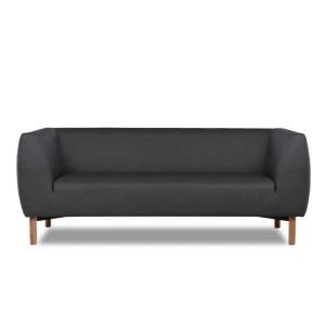 91738869 Диван Euroforma Dali трехместный 189x75x75см велюр цвет графит STLM-1089472