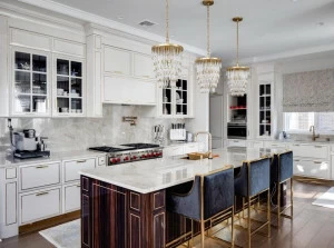 Martini Interiors Кухня из лакированной древесины с островом Chicago - north shore