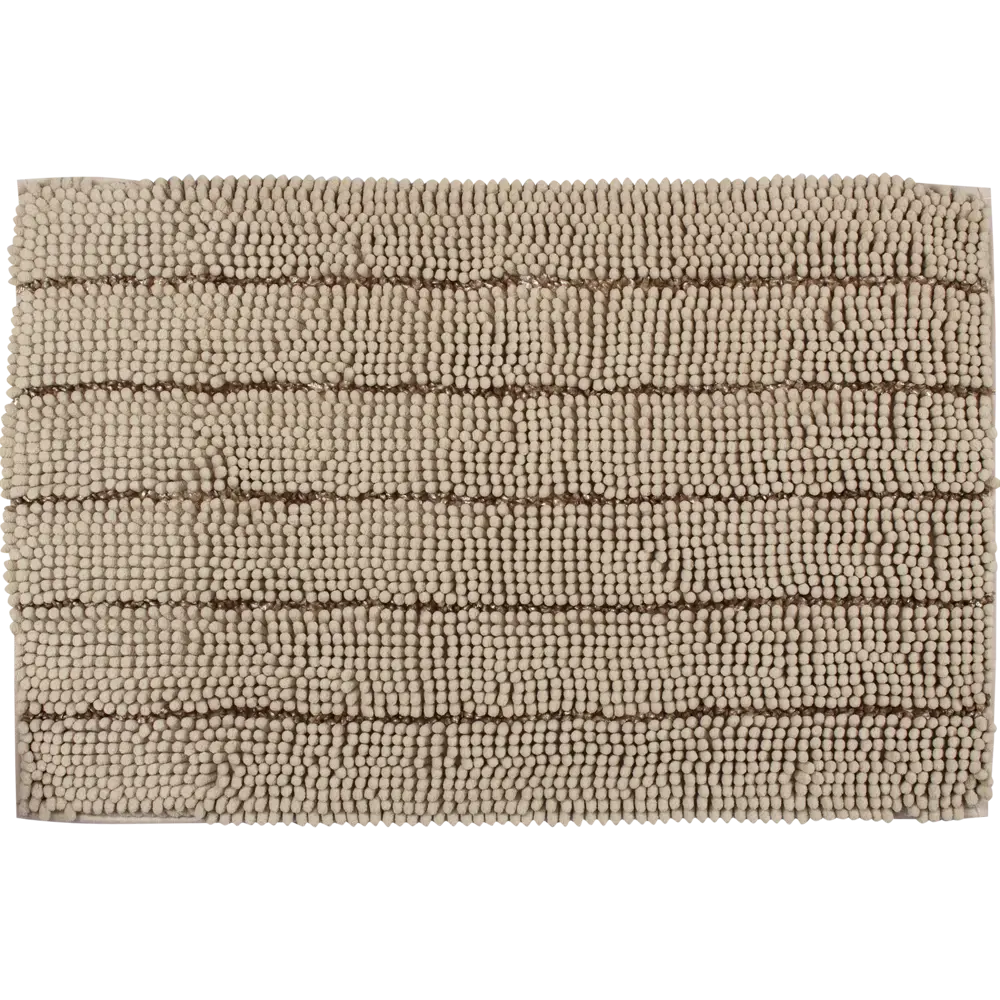 Коврик для ванной комнаты Lines 50х80 см цвет бежевый SWENSA STLM-2147846