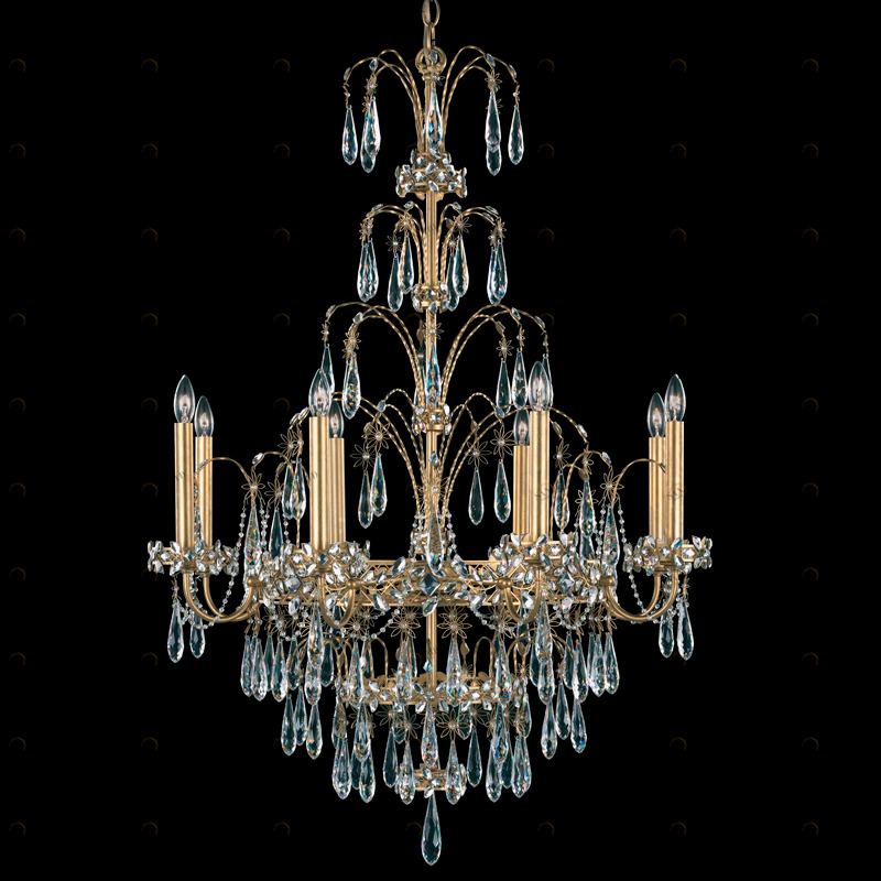 Люстра EK6508-48 S от Schonbek серебряная SCHONBEK ДИЗАЙНЕРСКИЕ 246664 Серебряный 