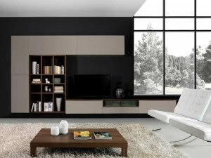 Kico Настенная деревянная оборудованная стена с подставкой под телевизор Sistemi a giorno