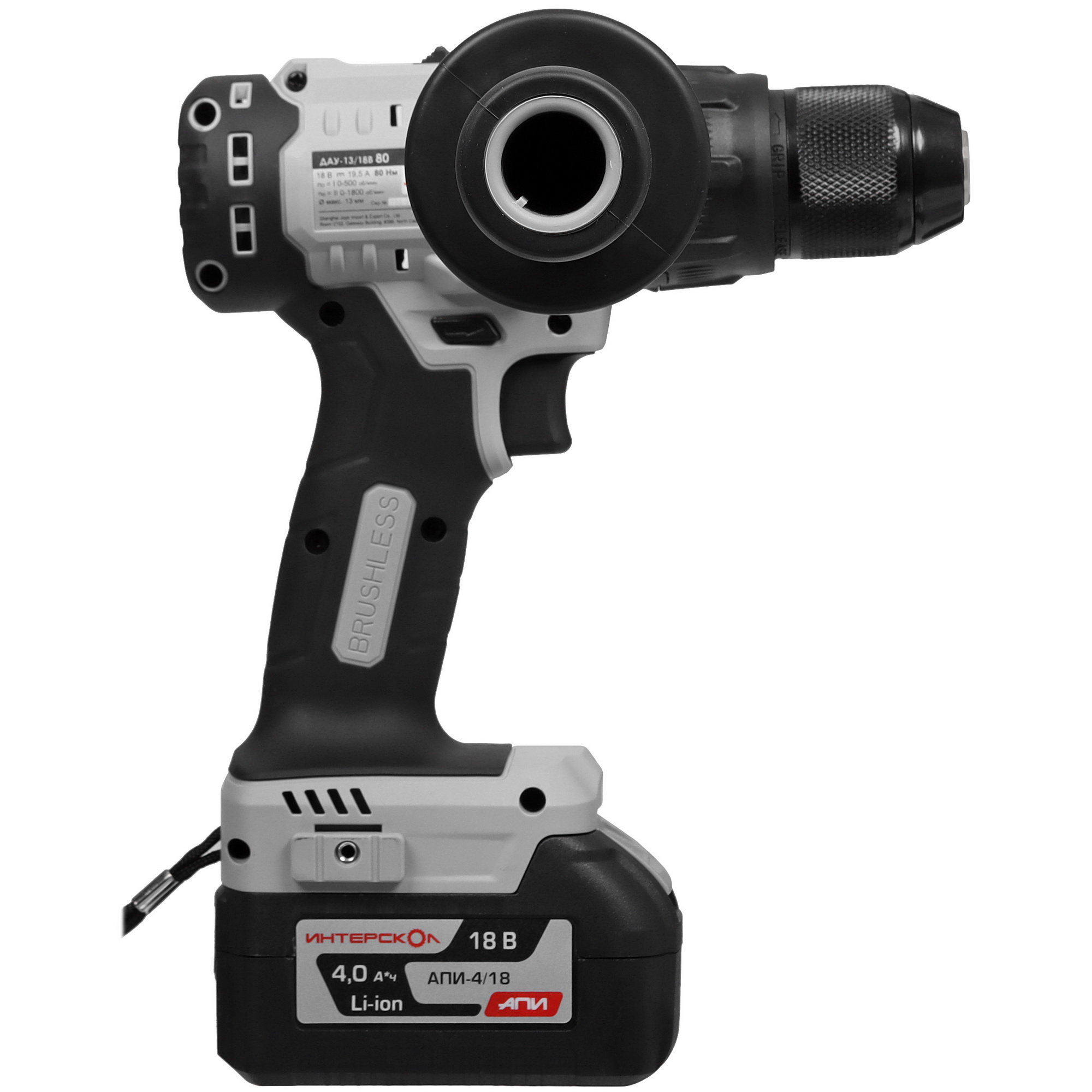 Дрель-шуруповерт Интерскол ДАУ 13/18В 80 АПИ 18V 9084839 STDN-0003500 - Вид №1