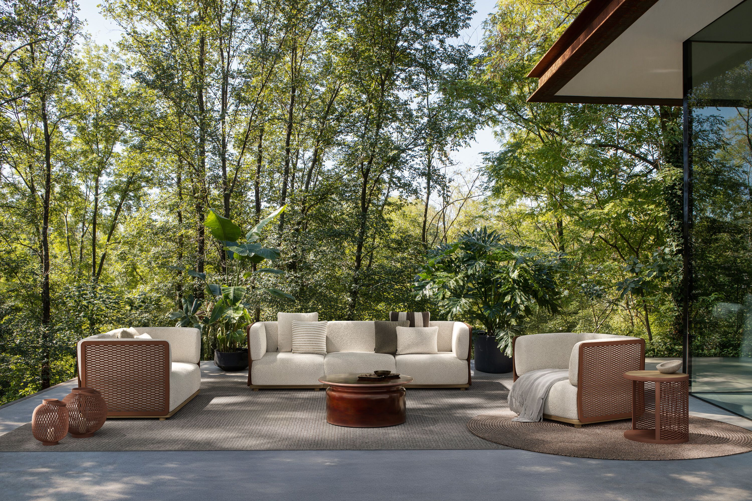 Круглый алюминиевый садовый стол и ТИК Atmosphera Switch ARCH-00061391 - Вид №1