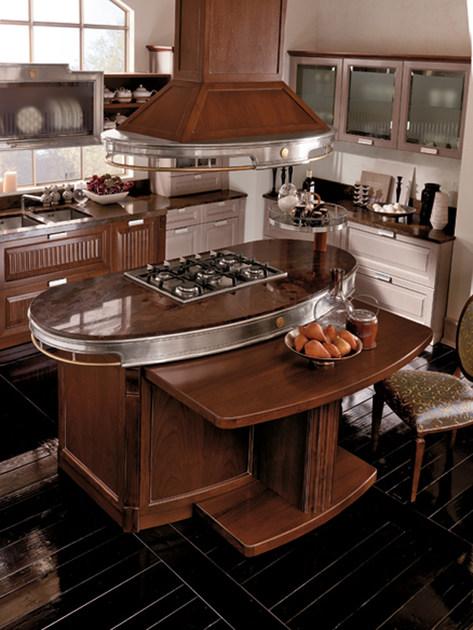 Martini Interiors Кухня из лакированного орехового дерева на заказ с островом Convivio sun-id-1406993 - Вид №3