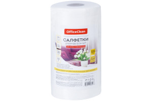 17587998 Универсальные салфетки вискоза 25/30см 125шт в рулоне 45г/м2 298909 OfficeClean