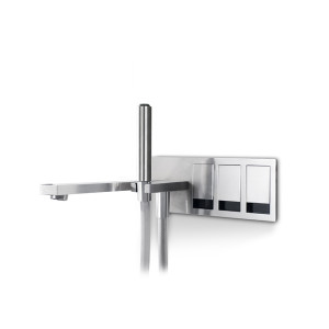 Набор для ванны/душа со смесителем, двухходовым переключателем, изливом и душевой ручкой. TEK221 linki