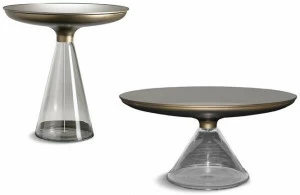 Reflex Круглый стеклянный журнальный столик Accademia