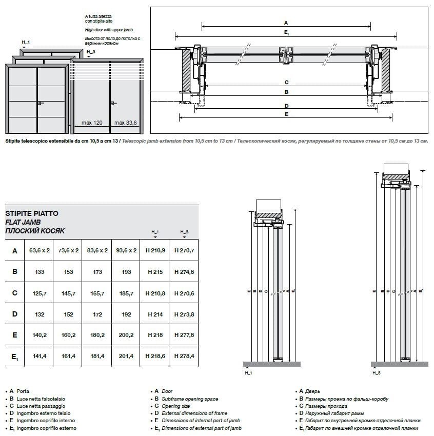 Матовое стекло распашная дверь Longhi Aluminiun Chic-Doors ARCH-00072285 - Вид №10